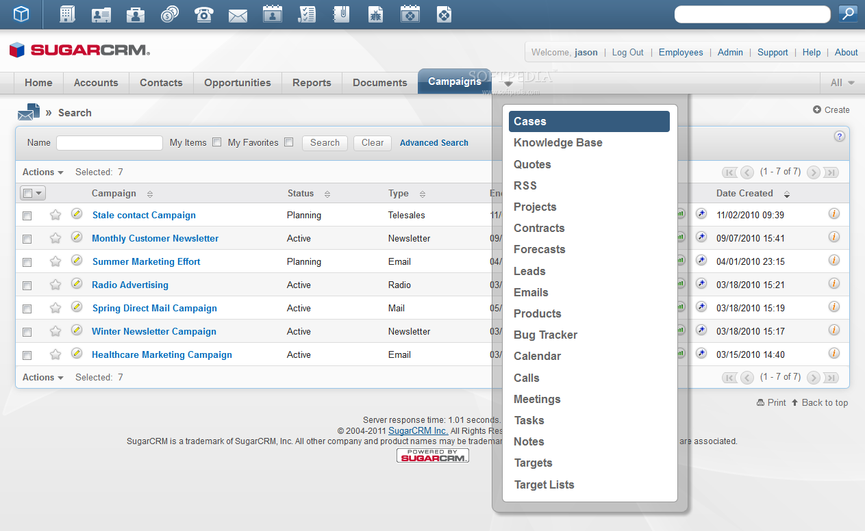 SugarCRM Software Screenshot 5