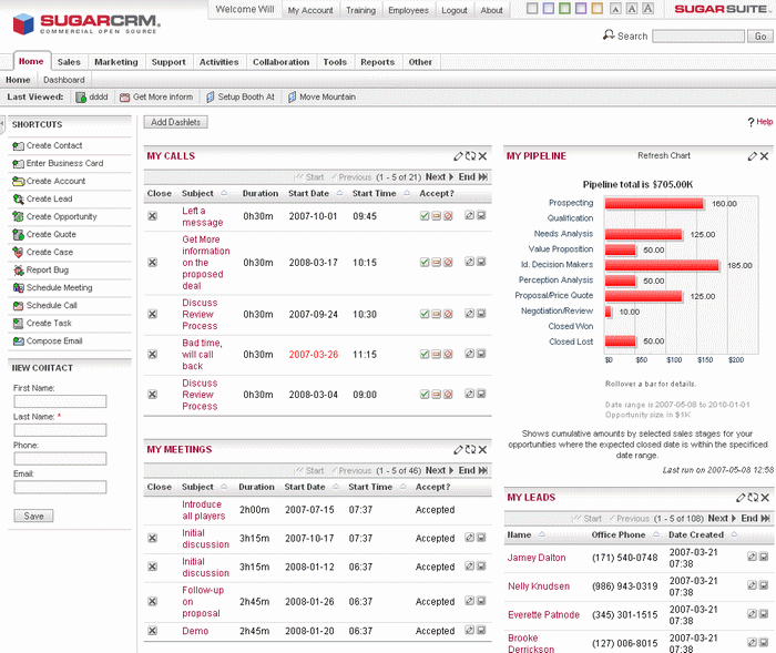 SugarCRM Software Screenshot 6