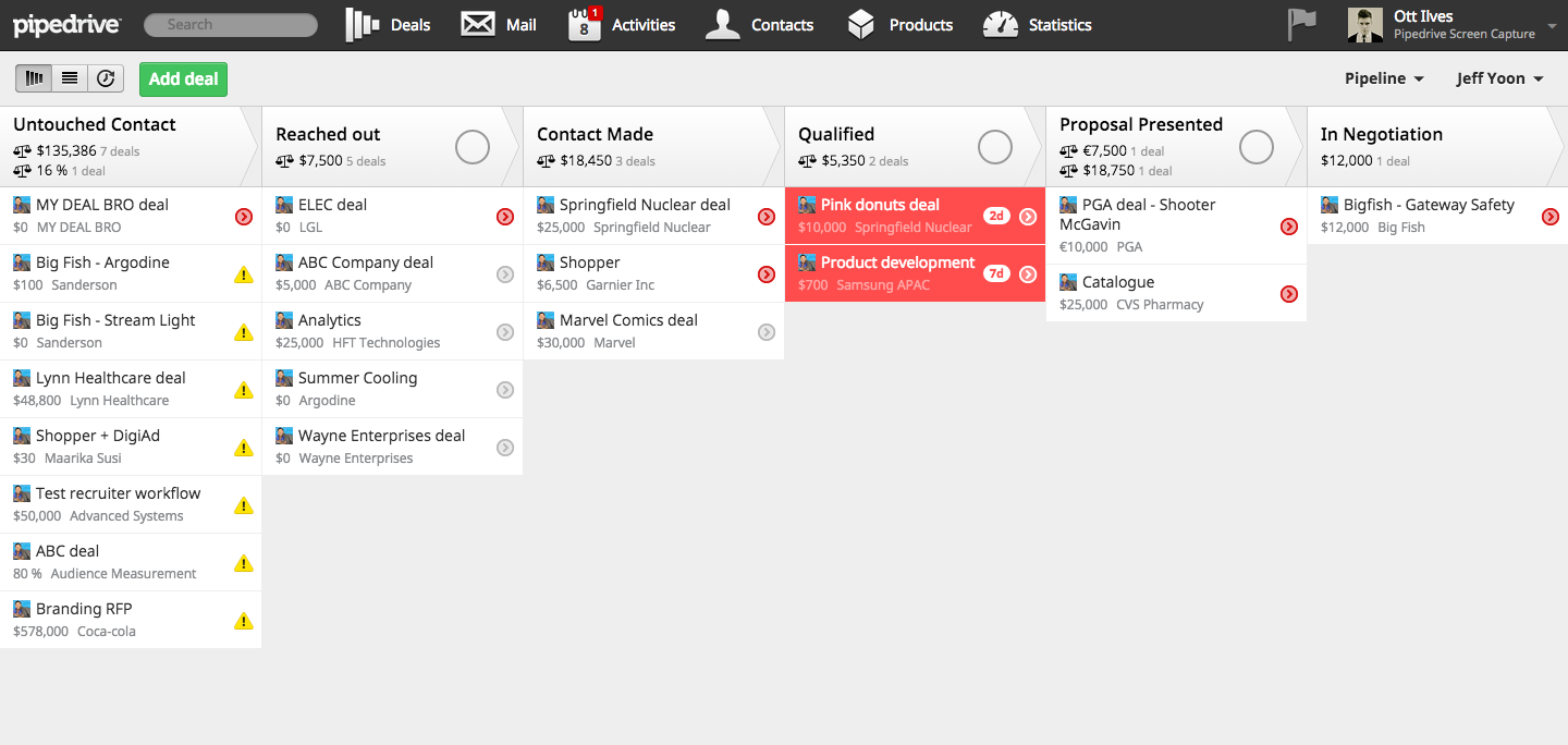 Pipedrive CRM Software Screenshot 2