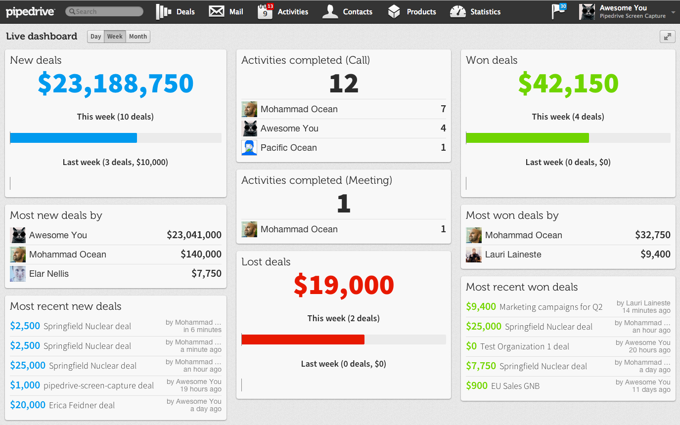 Pipedrive CRM Software Screenshot 3