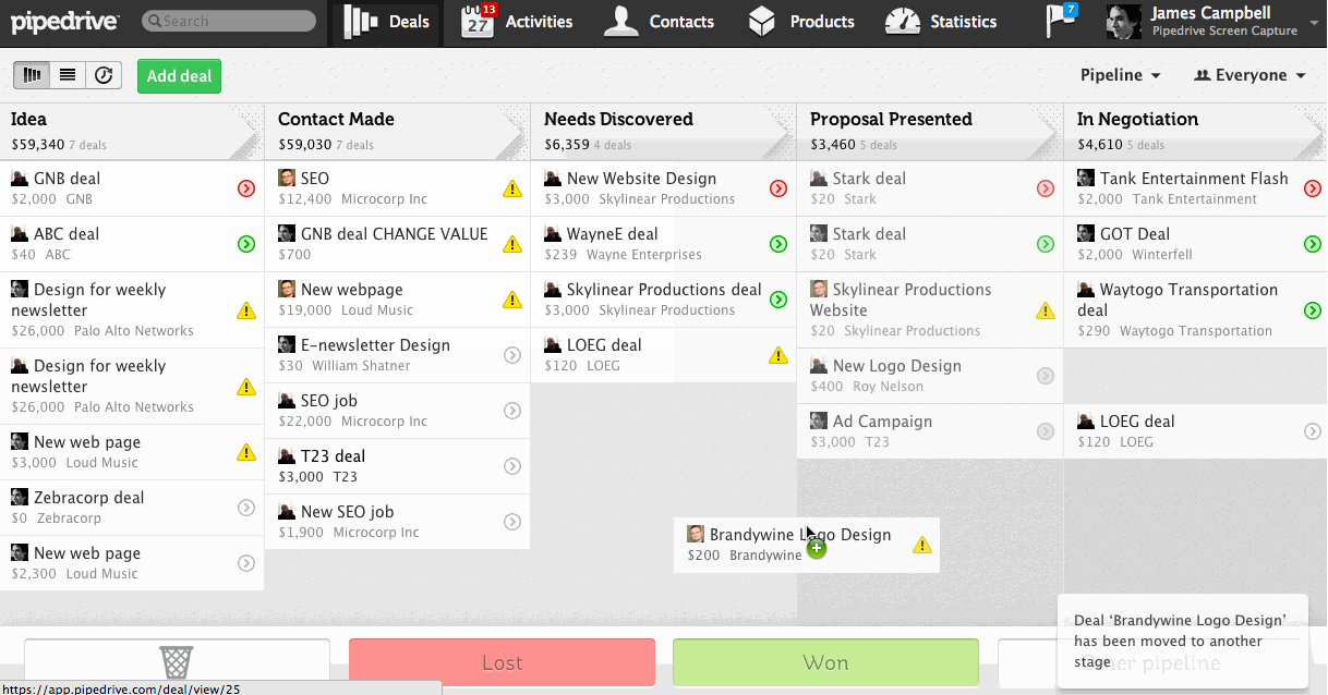 Pipedrive CRM Software Screenshot 4