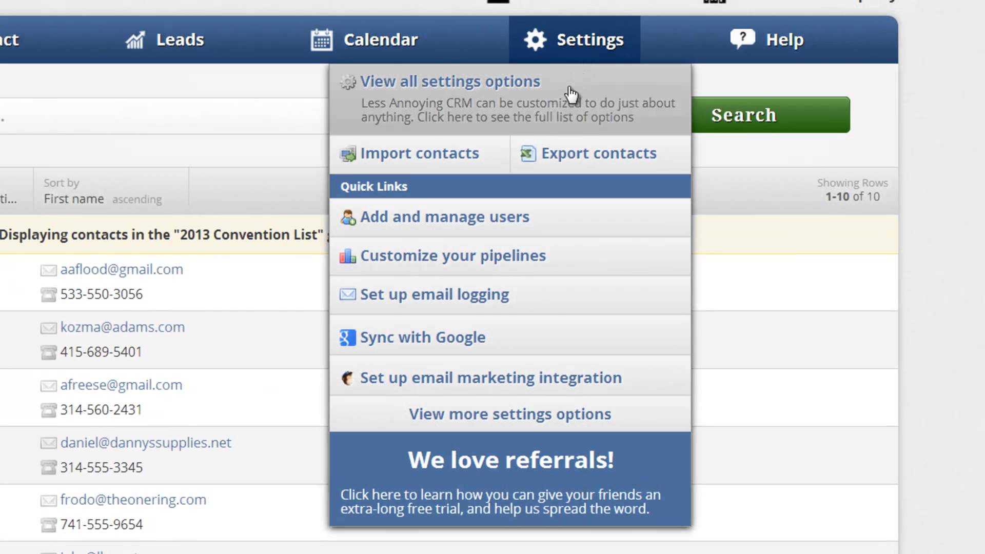 Less Annoying Crm Software Screenshot 5