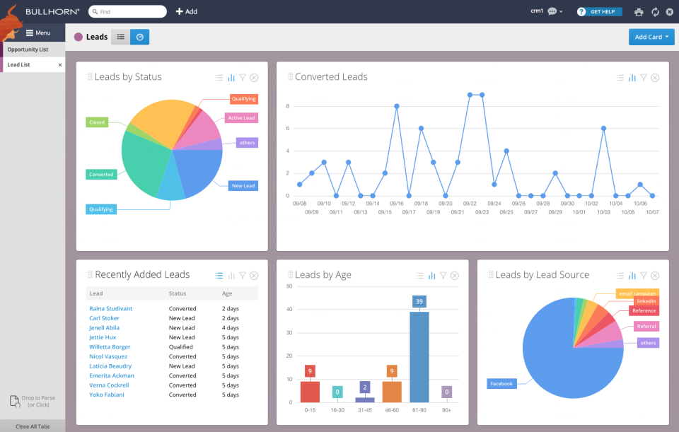 Bullhorn CRM Software Screenshot 2