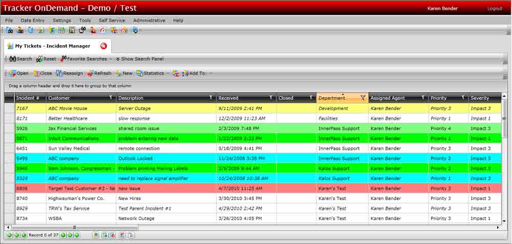 Phaseware Tracker Software Screenshot 3