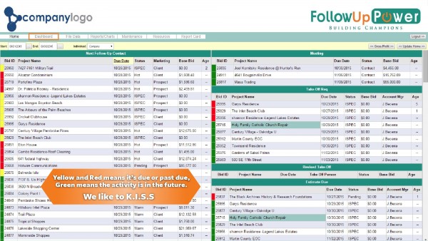 FollowUp Power Software Screenshot 3