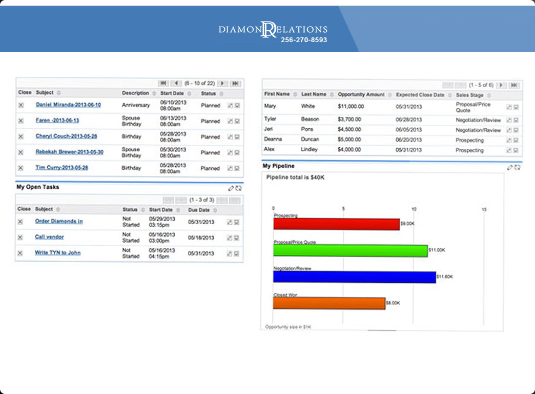 Diamond Relations Software Screenshot 2