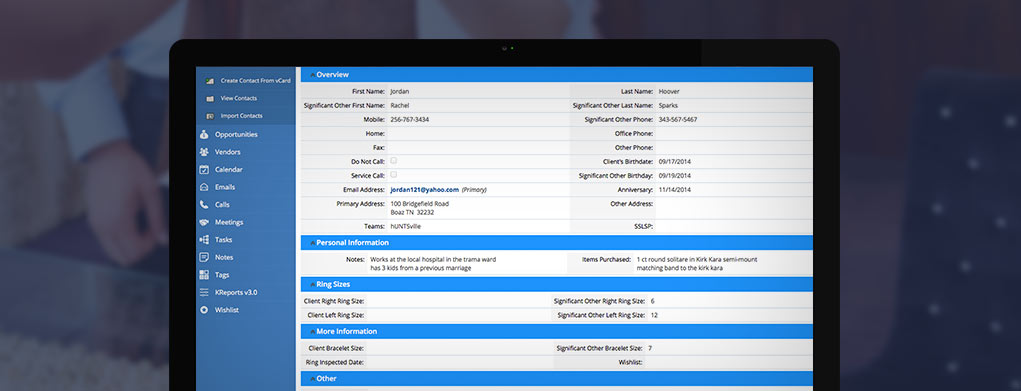 Diamond Relations Software Screenshot 3