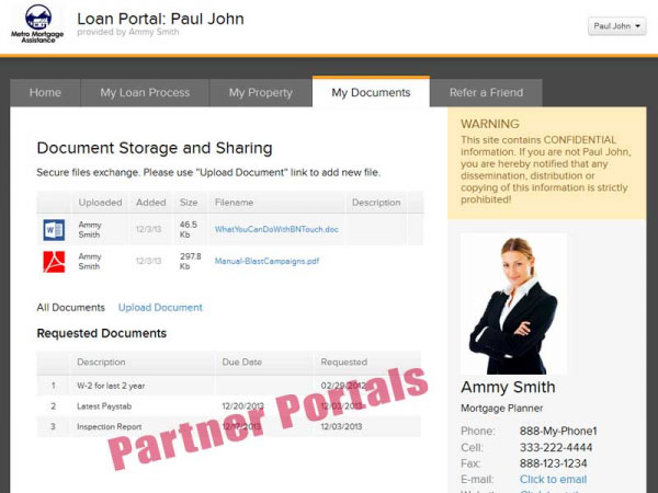 BNTouch Mortgage CRM  Software Screenshot 2