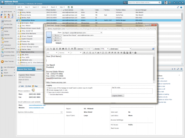 Maximizer CRM Software Screenshot 6