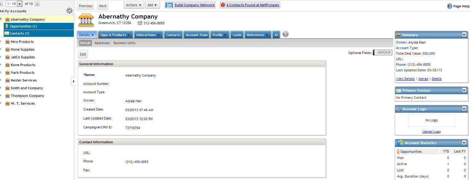 CampaignerCRM Software Screenshot 2