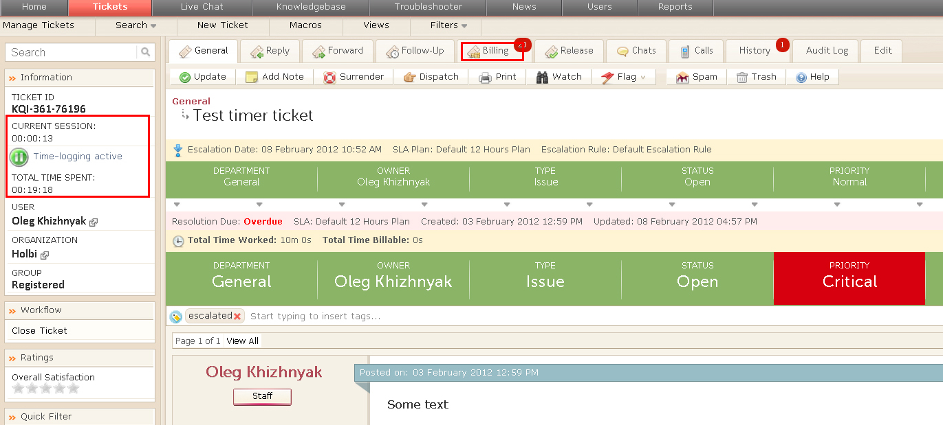 Kayako Software Screenshot 2