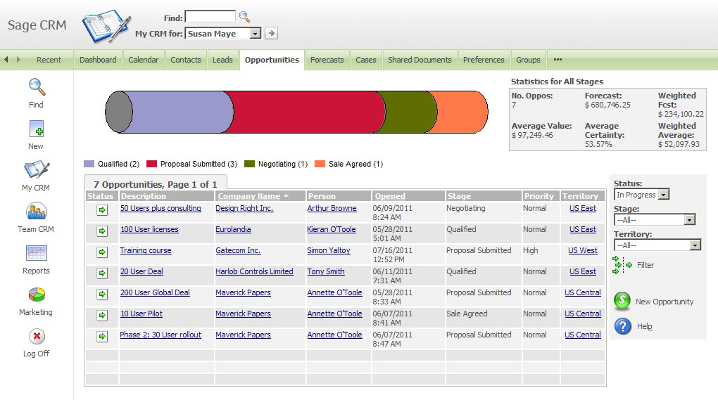 Sage CRM Software Screenshot 7