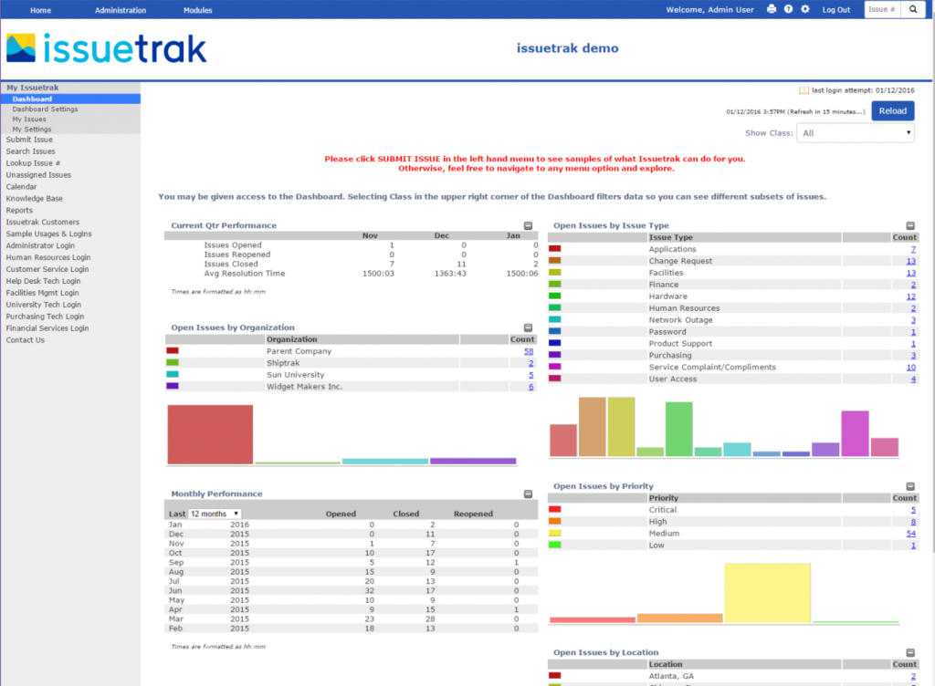 Issuetrak Software Screenshot 3