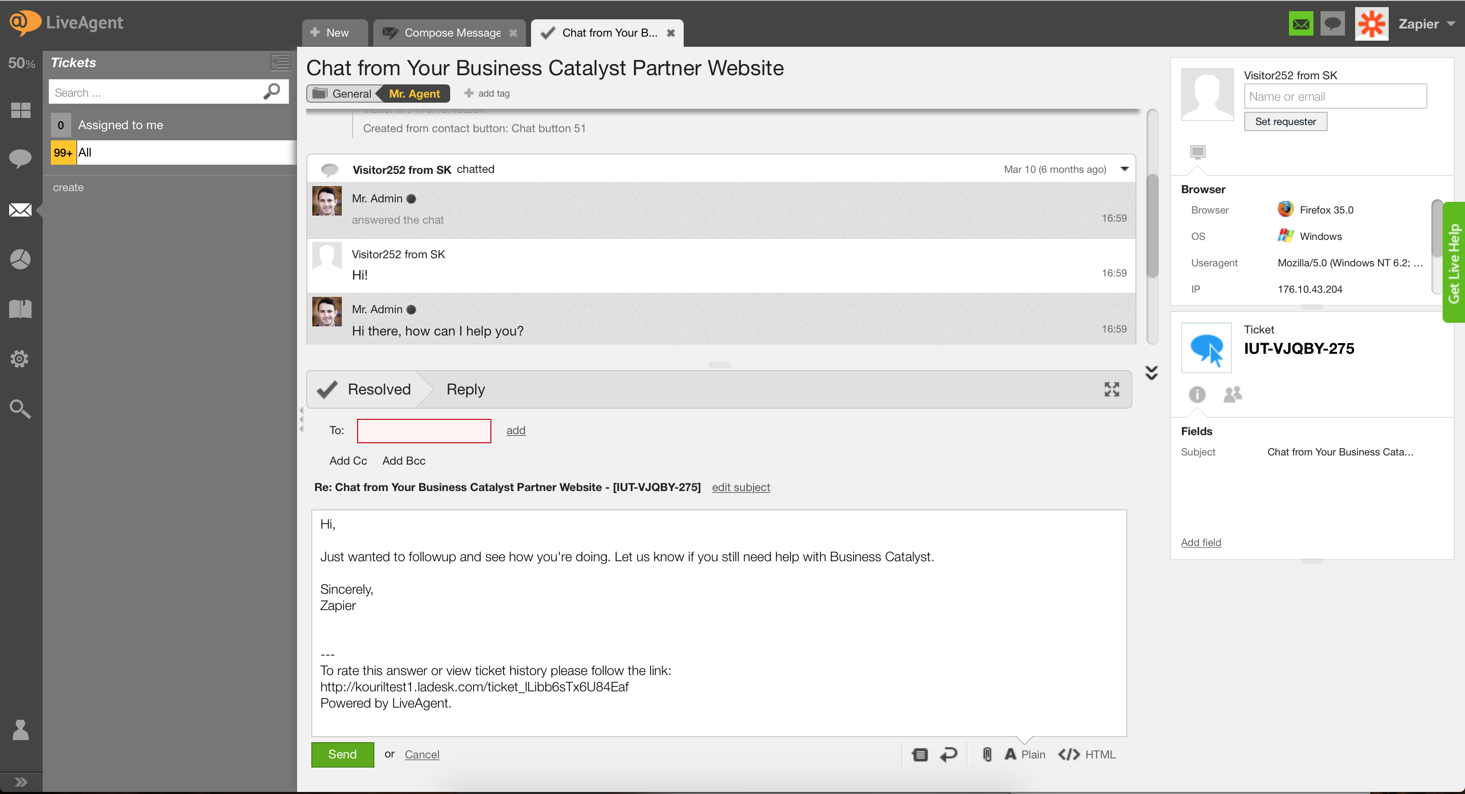 LIveAgent Software Screenshot 4