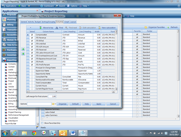 Deltek Vision Software Screenshot 3