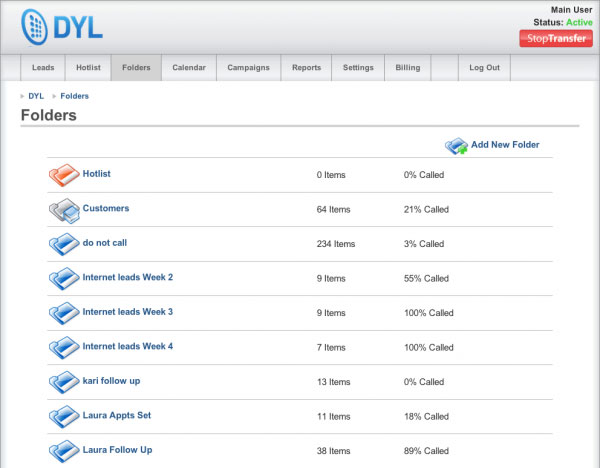 DYL Lead Manager Software Screenshot 3