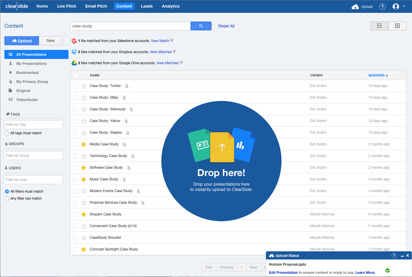 ClearSlide  Software Screenshot 4