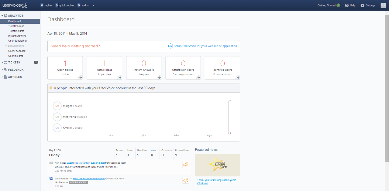 UserVoice Software Screenshot 4
