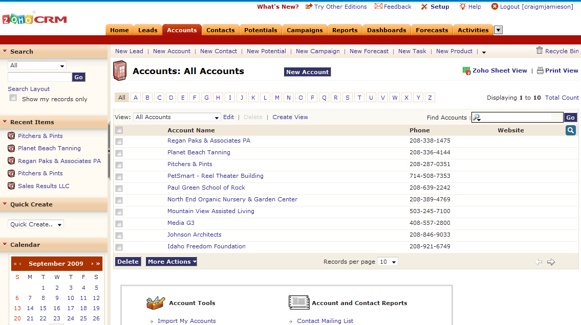 Zoho CRM Software Screenshot 6