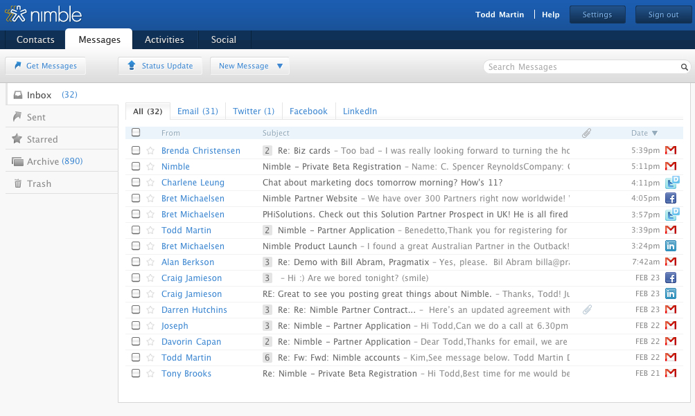 Nimble CRM Software Screenshot 4