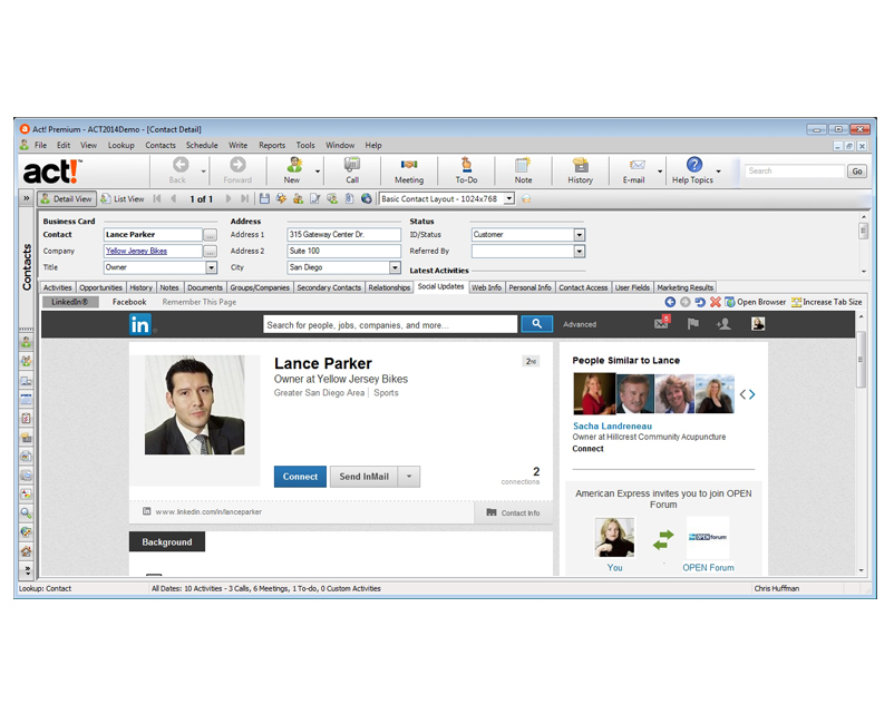 Act! CRM Software Screenshot 2