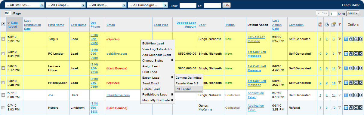 Velocify CRM Software Screenshot 6