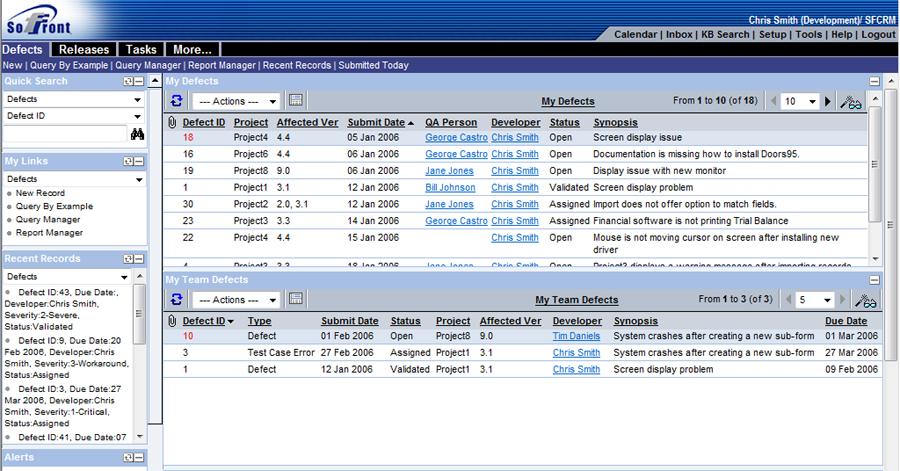 Soffront CRM  Software Screenshot 2