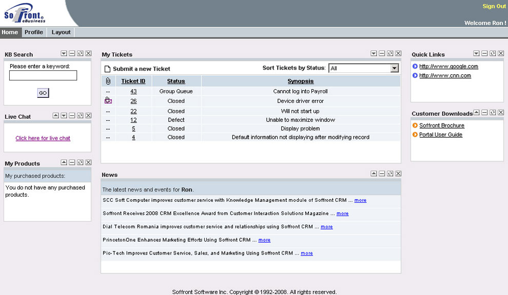 Soffront CRM  Software Screenshot 3