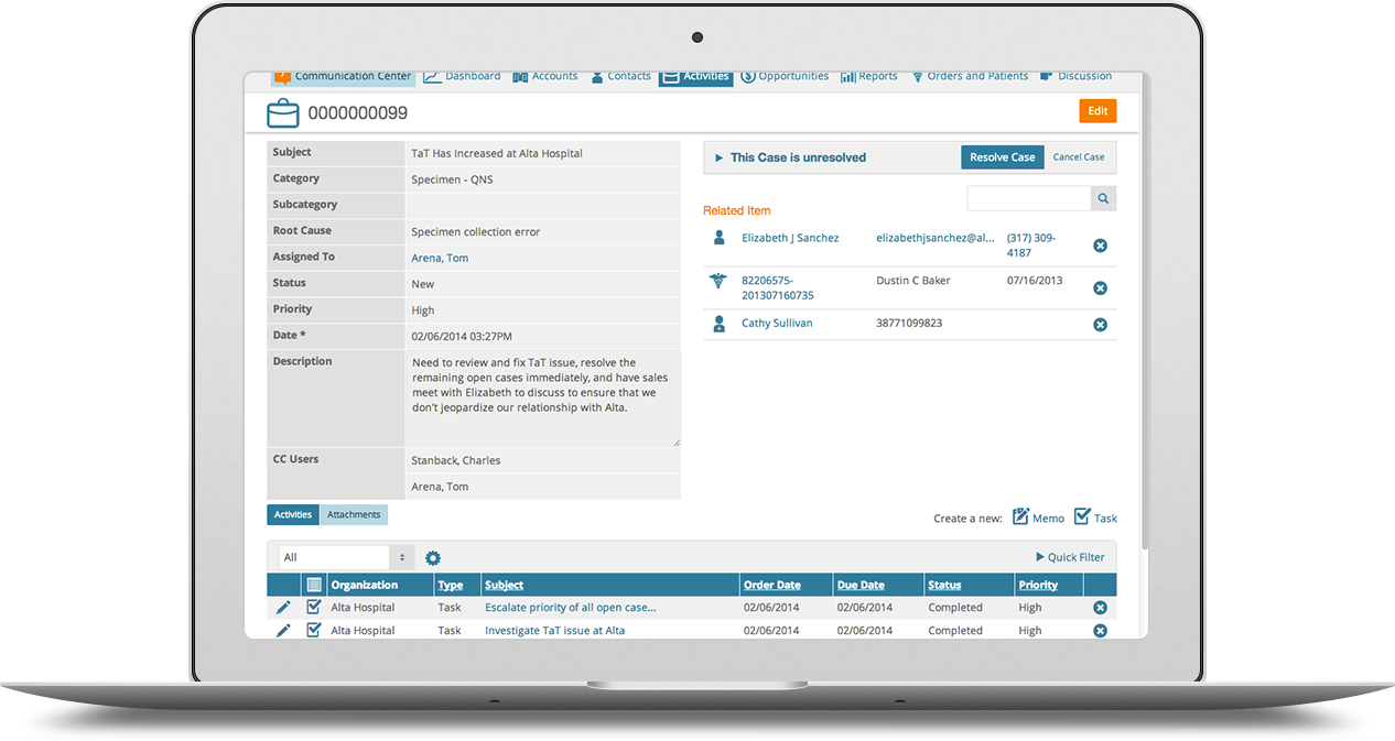 Healthcare Relationship Cloud Software Screenshot 4