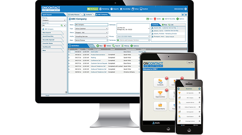 OnContact CRM Software Screenshot 2