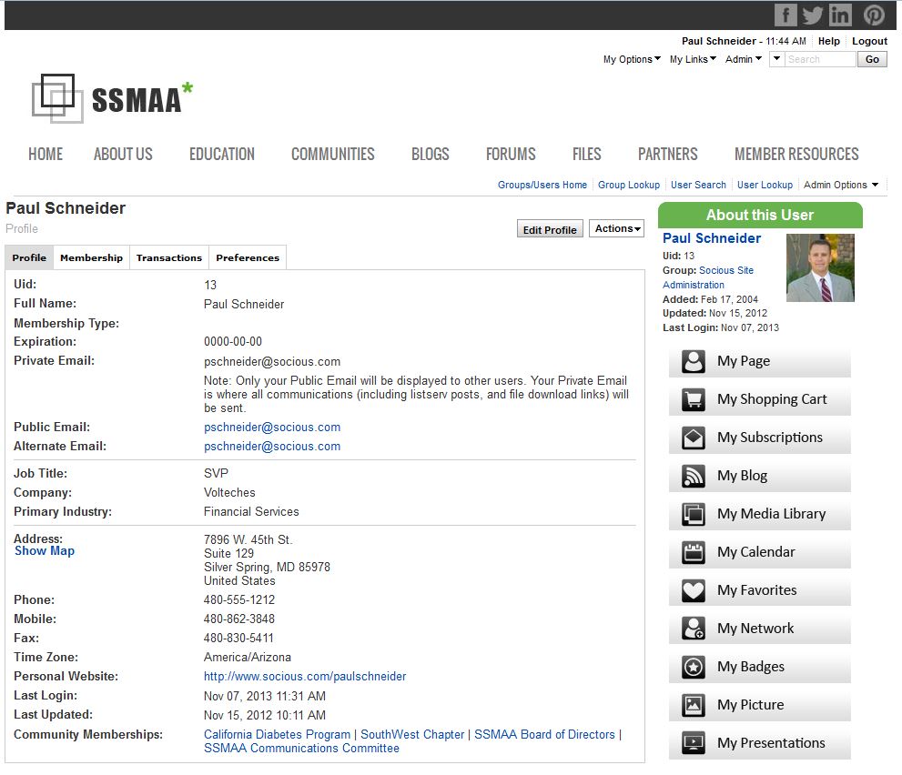 Socious Online Community Software Software Screenshot 2